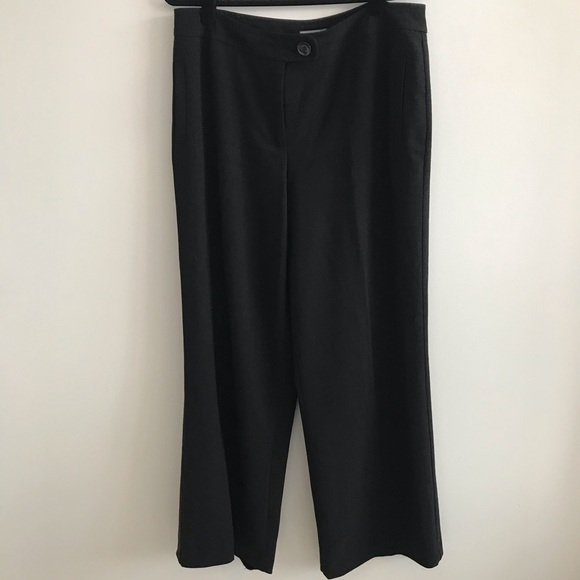 Investments Women’s Straight / Wide Leg Trouser Pant Black Linen-Feel 16 Reg - Picture 2 of 11